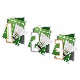 Acrylmedaille MDAF0017M12 | Badminton