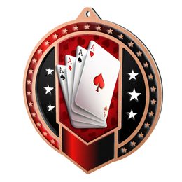 Metallmedaille MDMA03M10 | Kartenspiele