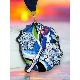 Acrylmedaille MDABL M46 | Skifahren