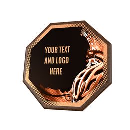 Dřevěná plaketa HEXM26 | Cyklistika