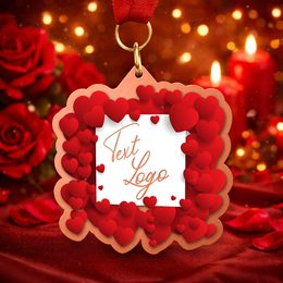 Metallmedaille ekoMDMVALM01 | Valentinstag