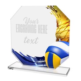 Skleněná trofej CR2024302M68 | Volejbal