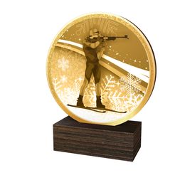 Dřevěná plaketa TFRW798 | Biatlon