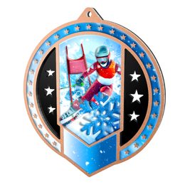 Metallmedaille MDMA03M32 | Skifahren