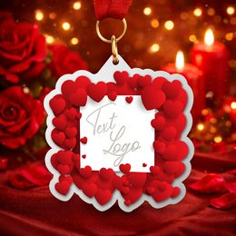 Metallmedaille ekoMDMVALM01 | Valentinstag
