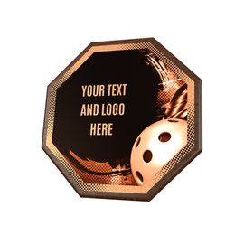 Dřevěná plaketa HEXM09 | Pickleball