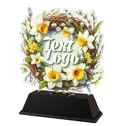 Acryltrophäe FA200M45 | Ausgabe mit Blumen