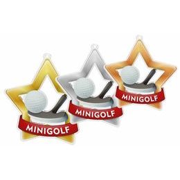 Akrylátová medaile MDASTARM09 | Minigolf
