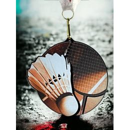 Acrylmedaille MDARBL M07 | Badminton