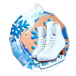 Metallmedaille MDM03M60 | Eislaufen