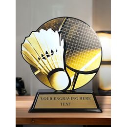 Acryltrophäe FABM07 | Badminton