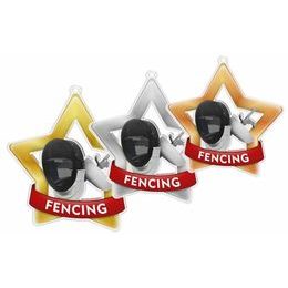 Akrylátová medaile MDASTARM20 | Šerm