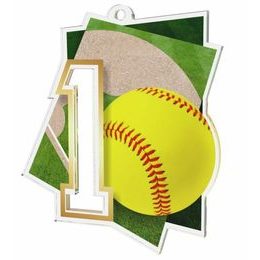 Acrylmedaille MDAF0017M27 | Softball