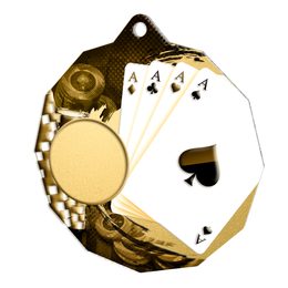 Metallmedaille ekoMDMR03M12 | Kartenspiele