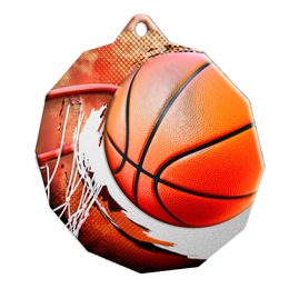 Kovová medaile MDM03M02 | Basketball