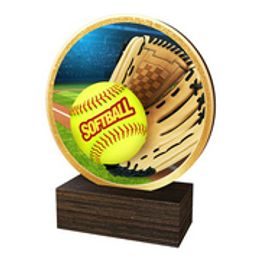 Dřevěná plaketa TFRW714 | Softball