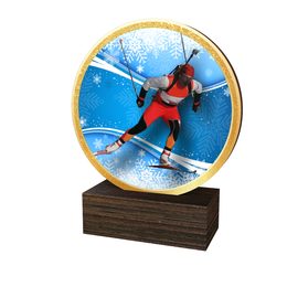 Dřevěná plaketa TFRW793 | Biatlon