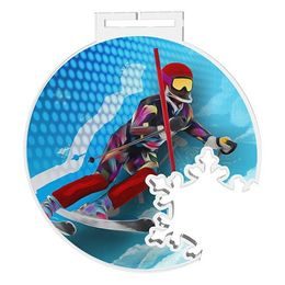 Acrylmedaille MDAS0016 | Skifahren
