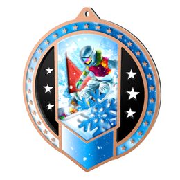 Metallmedaille MDMA03M33 | Snowboard