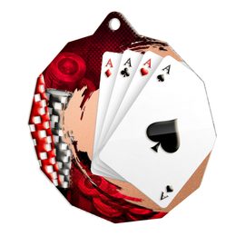 Metallmedaille MDM03M12 | Kartenspiele
