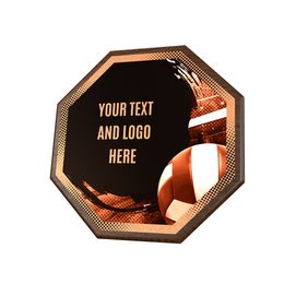 Dřevěná plaketa HEXM40 | Volejbal