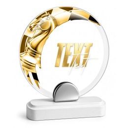 Skleněná trofej CR242075M07 | Šachy