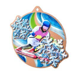Metallmedaille MDM01M08 | Skifahren