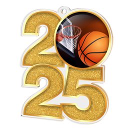 Acrylmedaille MDA2025M06 | Basketball