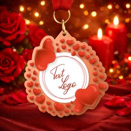 Metallmedaille ekoMDMVALM03 | Valentinstag