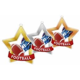 Akrylátová medaile MDASTARM97 | Americký fotbal