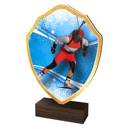 Dřevěná plaketa TFRW293 | Biatlon