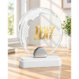 Skleněná trofej CR242075M15 | Florbal