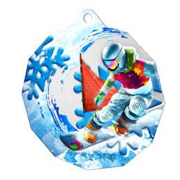 Metallmedaille MDM03M49 | Snowboard