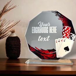 Sklenená trofej CR2024301M34 | Kartové hry