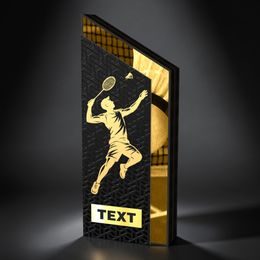 Dřevěná trofej WM001M04 | Badminton