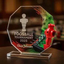 Skleněná trofej CR2024301M27 | Stolní fotbal
