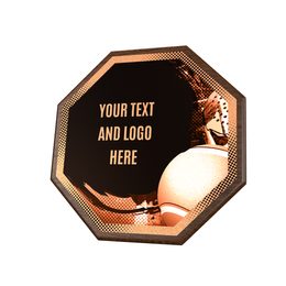 Dřevěná plaketa HEXM02 | Padel