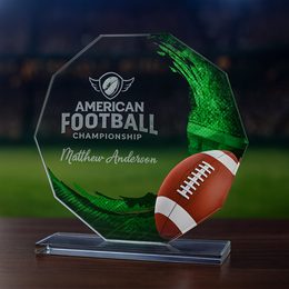 Sklenená trofej CR2024301M03 | Americký futbal