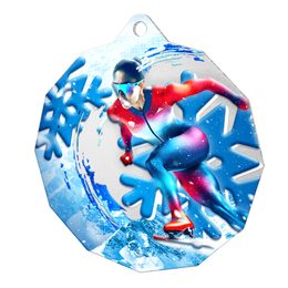 Metallmedaille MDM03M55 | Eislaufen