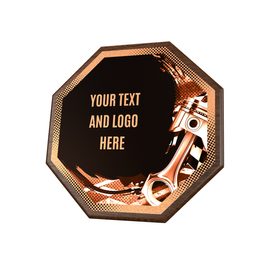 Dřevěná plaketa HEXM06 | Motorsport