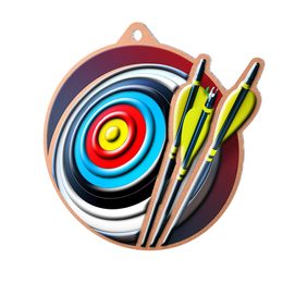 Metallmedaille MDM01M40 | Bogenschießen