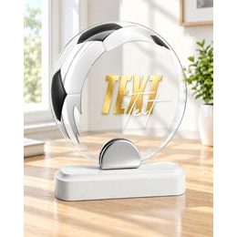 Skleněná trofej CR242075M01 | Fotbal