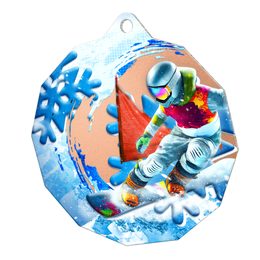 Metallmedaille MDM03M49 | Snowboard