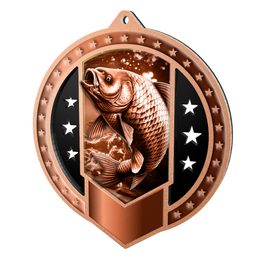 Kovová medaila MDMAR03M25 | Rybolov