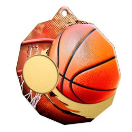 Kovová medaile ekoMDM03M02 | Basketbal