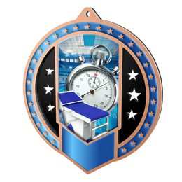 Metallmedaille MDMA03M13 | Schwimmen