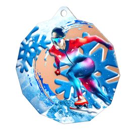Metallmedaille MDM03M55 | Eislaufen