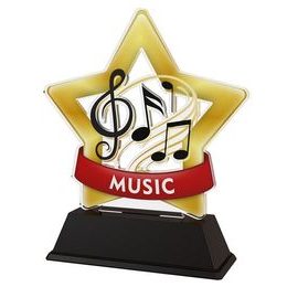 Akrylátová trofej STAR001M78 | Hudba