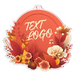 Acrylmedaille MDA0021 | Ausgabe mit Blumen
