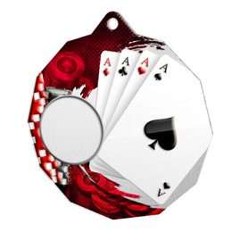 Metallmedaille ekoMDM03M12 | Kartenspiele